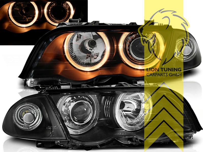 Halogen, schwarz, gelb Halogen, Abblendlicht H7 / Fernlicht H7, Blinkerbirnen BAU15S, elektrisch verstellbar - Stellmotor integriert, Eintragungsfrei / mit E-Prüfzeichen