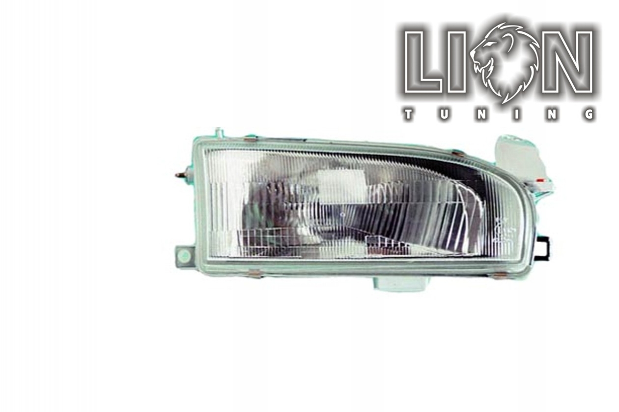 Halogen, Abblendlicht und Fernlicht H4, elektrisch verstellbar - Stellmotor integriert, inkl. Verschlusskappe und Lampenträger (PL), ohne Leuchtmittel, Eintragungsfrei / mit E-Prüfzeichen
