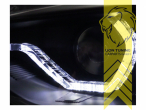 Halogen, schwarz, weiß LED, Abblendlicht H7 / Fernlicht H7, elektrisch verstellbar - Stellmotor integriert, Eintragungsfrei / mit E-Prüfzeichen