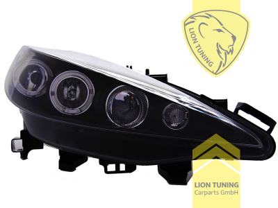 Halogen, schwarz, gelb LED, Abblendlicht H1 / Fernlicht H1, Blinkerbirnen BAU15S, elektrisch verstellbar - Stellmotor integriert, Eintragungsfrei / mit E-Prüfzeichen