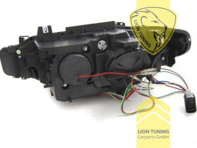 Halogen, chrom, weiß LED, Abblendlicht H7 / Fernlicht H7, elektrisch verstellbar - Stellmotor integriert, Eintragungsfrei / mit E-Prüfzeichen, Eintragungsfrei / mit R87 Zulassung als Tagfahrlicht