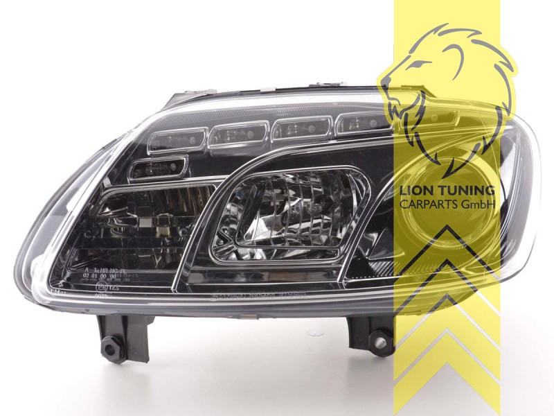 LED Tagfahrlicht Optik Scheinwerfer für VW Touran Caddy 3 chrom eBay