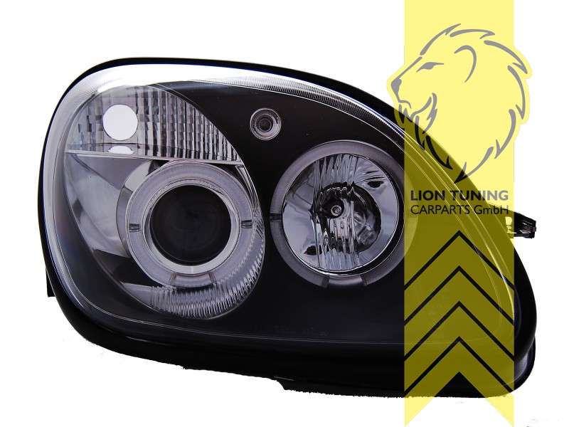 Led Angel Eyes Scheinwerfer F R Mercedes Benz Slk R Schwarz Ebay