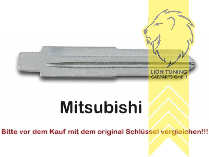 Liontuning - Tuningartikel für Ihr Auto  Lion Tuning Carparts GmbH 2x  Schlüsselrohlinge für Klappschlüssel Mitsubishi