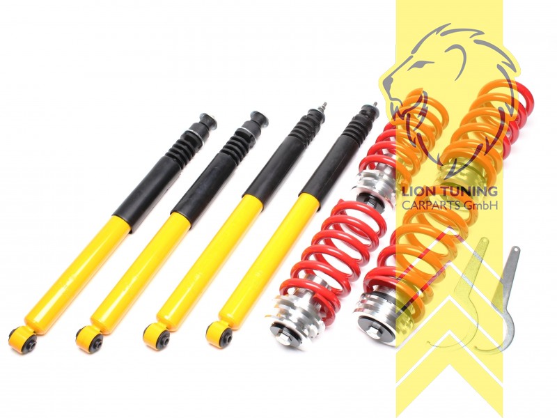 fest, rot, nicht passend für  AMG Modelle oder Fahrzeuge mit Niveauregulierung, ADS und 4-Matic, Stahl verzinkt, Eintragungspflichtig / Teilegutachten liegt bei