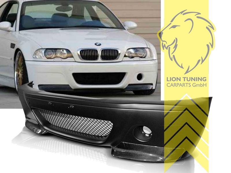 Liontuning - Tuningartikel für Ihr Auto  Lion Tuning Carparts GmbH  Stoßstange BMW E46 Limo Touring Coupe Cabrio Sport Carbon