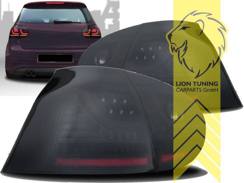 Liontuning - Tuningartikel für Ihr Auto  Lion Tuning Carparts GmbH LED  Rückleuchten VW Golf 5 schwarz smoke