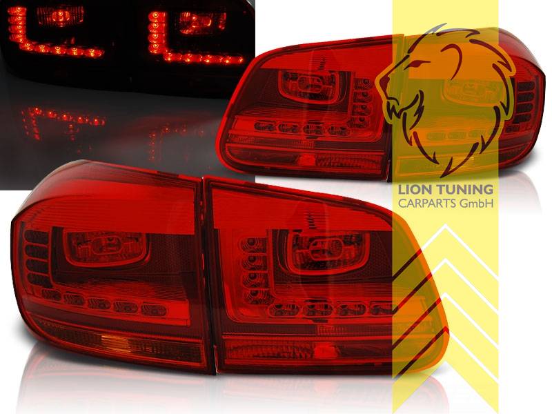 Liontuning - Tuningartikel für Ihr Auto  Lion Tuning Carparts GmbH LED  Rückleuchten VW Tiguan rot