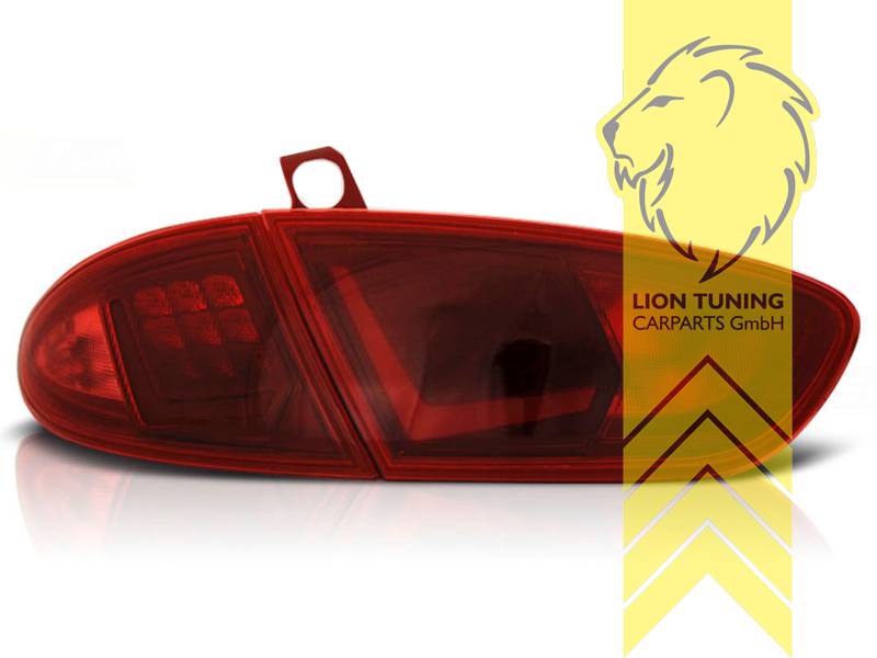 Liontuning - Tuningartikel für Ihr Auto  Lion Tuning Carparts GmbH Light  Bar LED Rückleuchten VW Polo 6R rot schwarz smoke