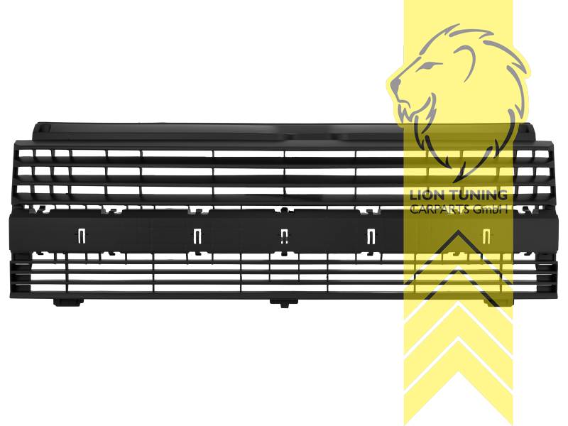 ohne Emblemaufnahme, schwarz matt, nicht passend für Multivan Facelift, ABS Kunststoff, Eintragungsfrei / keine Eintragung nötig