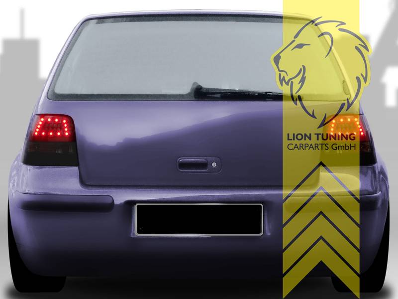 Liontuning - Tuningartikel für Ihr Auto  Lion Tuning Carparts GmbH LED  Rückleuchten VW Golf 4 schwarz Urban Style