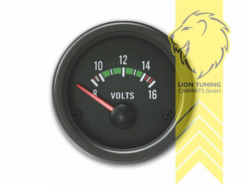 Voltmeter, schwarz, Youngtimer