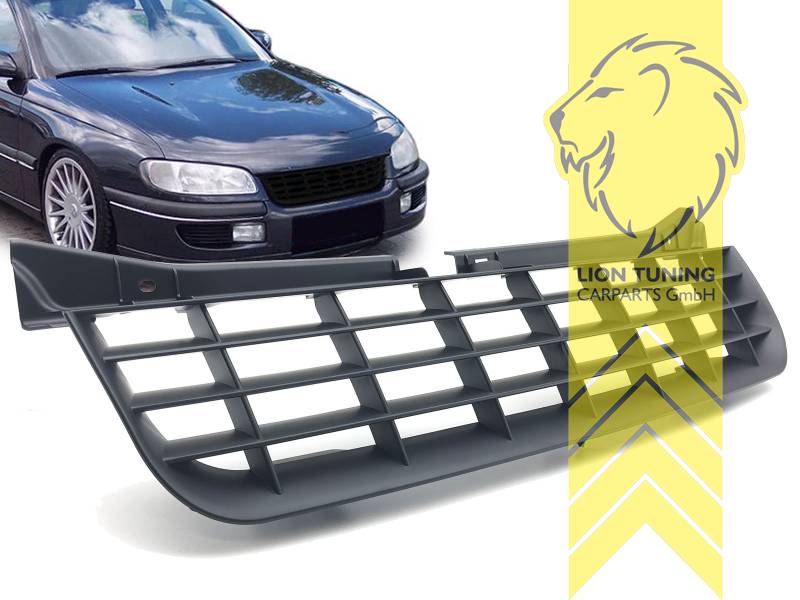 ohne Emblemaufnahme, schwarz matt, ABS Kunststoff, Eintragungsfrei / keine Eintragung nötig