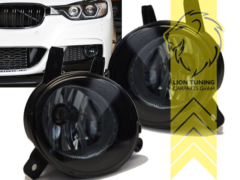 Liontuning - Tuningartikel für Ihr Auto  Lion Tuning Carparts GmbH Nebelscheinwerfer  BMW 3er F30 Limousine F31 Touring F32 F34 1er F20 F21 smoke
