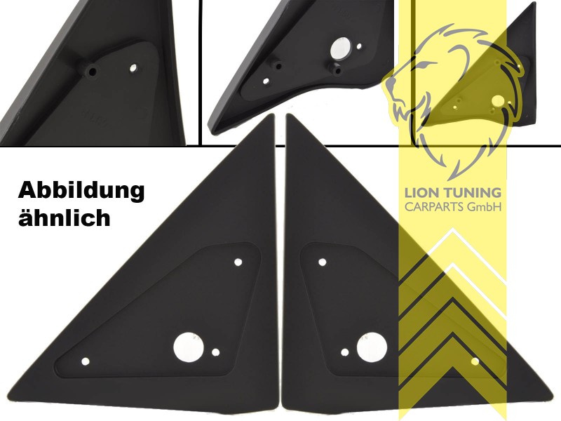nur passend für 5-Türer, ABS Kunststoff, EU5, EU6, EU7, EU8, EU9, EV1, schwarz - lackierfähig, Eintragungsfrei / mit E-Prüfzeichen