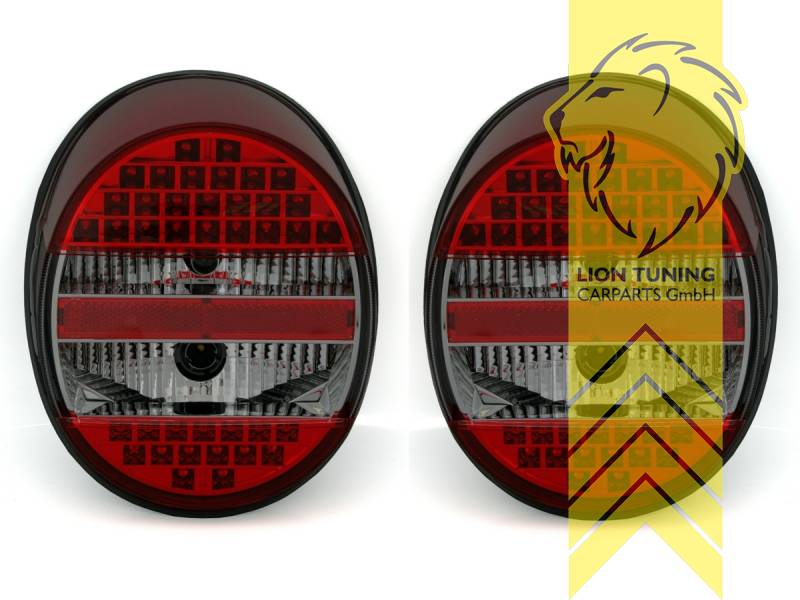 Liontuning - Tuningartikel für Ihr Auto  Lion Tuning Carparts GmbH Light  Bar LED Rückleuchten VW Polo 6R rot schwarz smoke