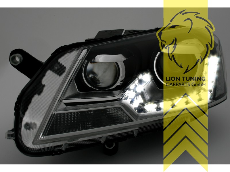 Scheinwerfer LED Tagfahrlicht Optik für VW Passat 3C B7 Bj. 10-14