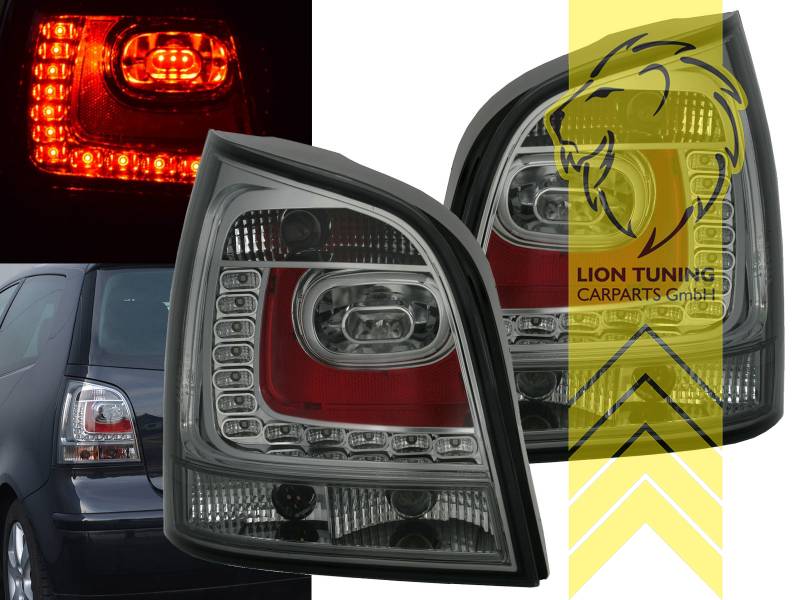 Liontuning - Tuningartikel für Ihr Auto  Lion Tuning Carparts GmbH LED Rückleuchten  VW Polo 9N3 smoke