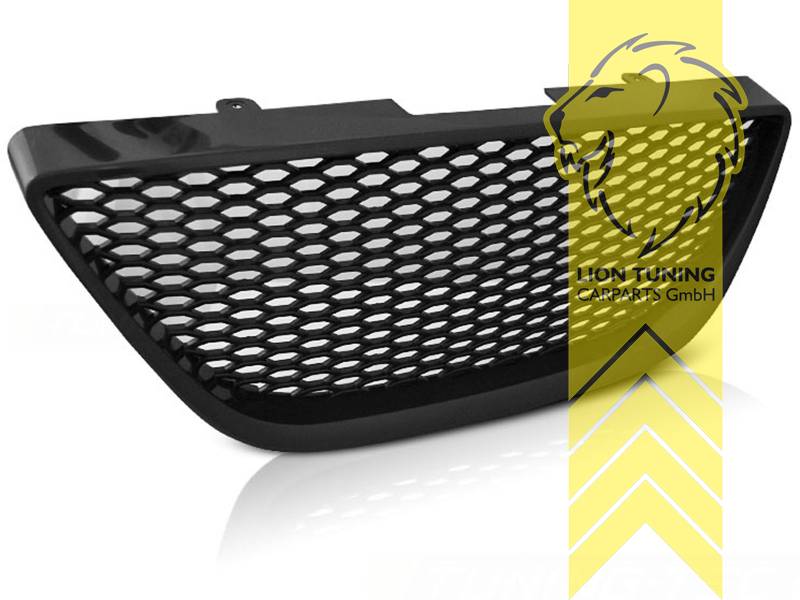 ohne Emblemaufnahme, schwarz matt, ABS Kunststoff, Eintragungsfrei / keine Eintragung nötig