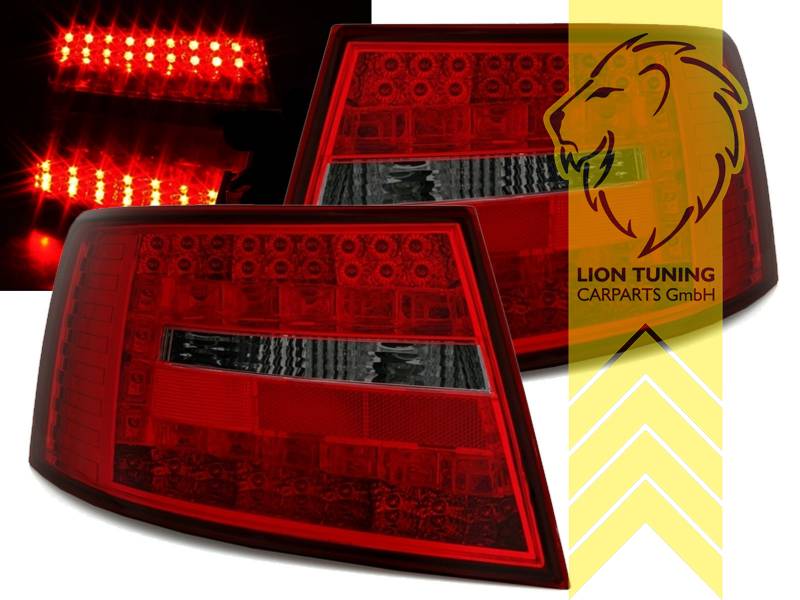 LED, schwarz, rot, nur für Fahrzeuge mit werksseitig verbauten HALOGEN Rückleuchten, Blinkerbirnen BAU15S, Eintragungsfrei / mit E-Prüfzeichen