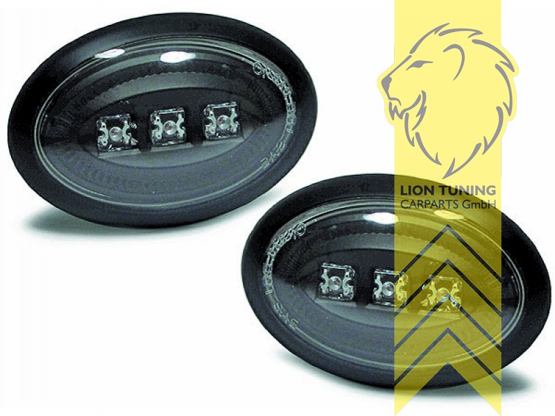 LED, schwarz, Eintragungsfrei / mit E-Prüfzeichen