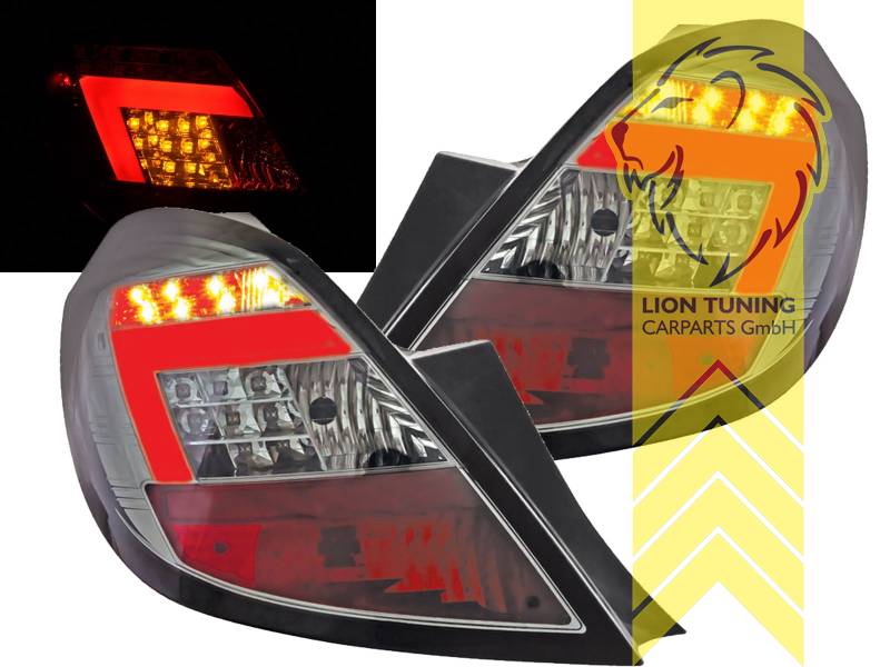 LED, schwarz, nur passend für 5-Türer, Blinkerbirnen BAU15S, Eintragungsfrei / mit E-Prüfzeichen