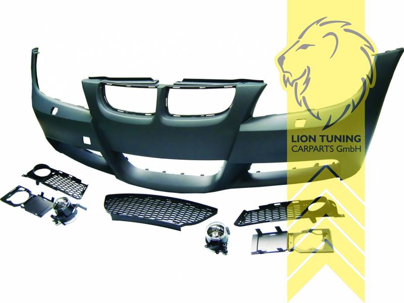 Liontuning - Tuningartikel für Ihr Auto  Lion Tuning Carparts GmbH  Stoßstange BMW E90 Limousine E91 Touring M-Paket Optik