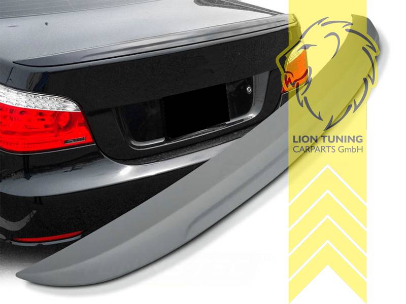 Liontuning - Tuningartikel für Ihr Auto  Lion Tuning Carparts GmbH  Hecklippe Spoiler Heckspoiler Kofferraum Lippe M-Paket Optik BMW E60  Limousine