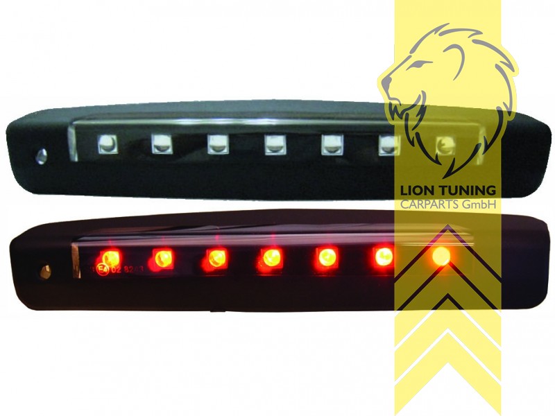 LED, schwarz, nur passend für 5-Türer, nur passend für Modelle mit LED Bremsleuchte ab Werk, Eintragungsfrei / mit E-Prüfzeichen