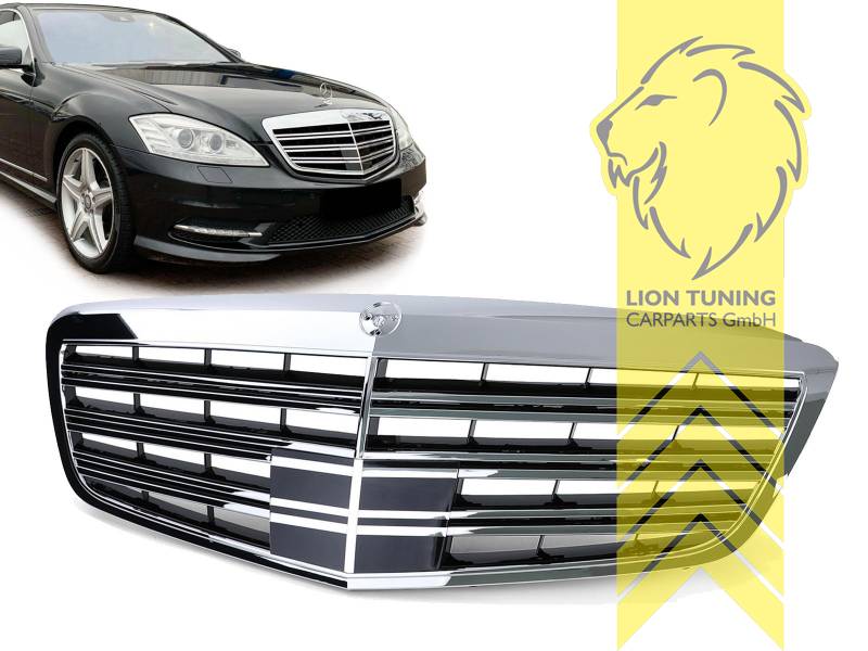 chrom, nicht geeignet für Fahrzeuge mit Distronic, ABS Kunststoff, Eintragungsfrei / als Ersatzteil verwendbar