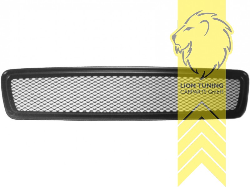 ohne Emblemaufnahme, schwarz matt, ABS Kunststoff, Eintragungsfrei / keine Eintragung nötig