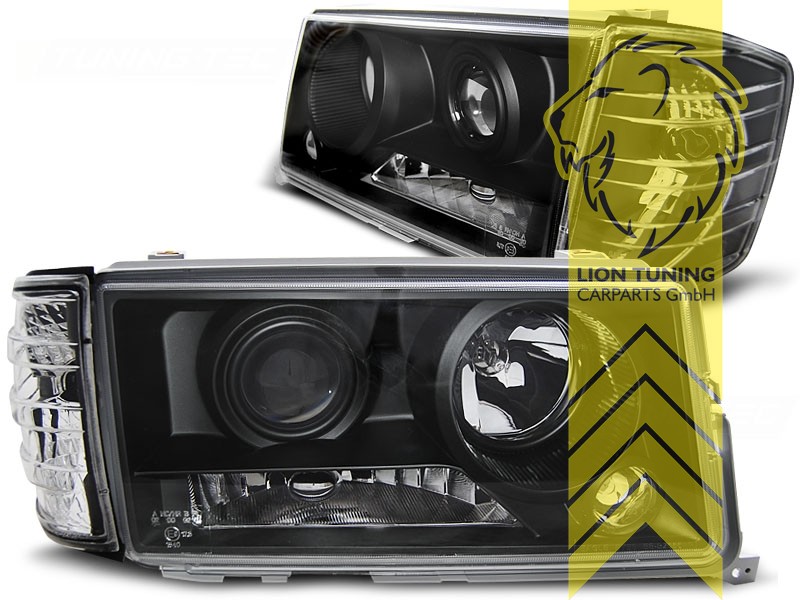 Liontuning - Tuningartikel für Ihr Auto  Lion Tuning Carparts GmbH Design  Scheinwerfer Mercedes Benz W201 190E schwarz