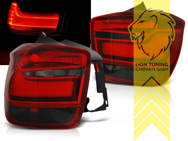 LED, schwarz, rot, nur für Fahrzeuge mit werksseitig verbauten HALOGEN Rückleuchten, Blinkerbirnen BAU15S, Eintragungsfrei / mit E-Prüfzeichen