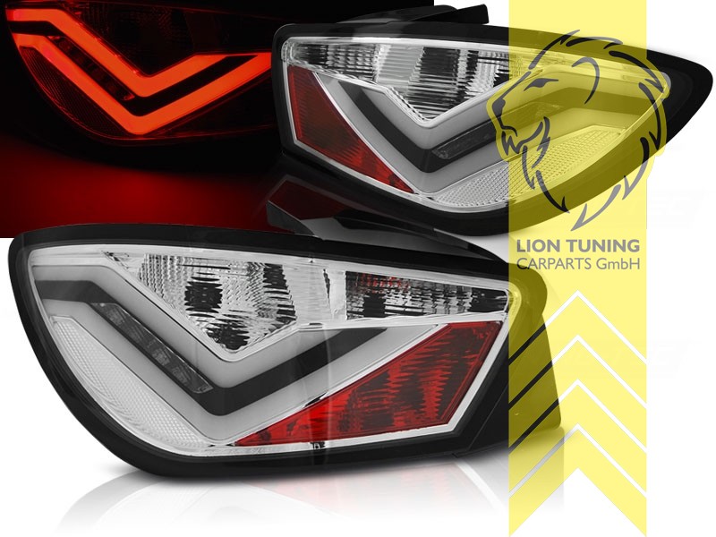 LED, chrom, weiss, nur passend für 3-Türer, Blinkerbirnen BAU15S, Eintragungsfrei / mit E-Prüfzeichen