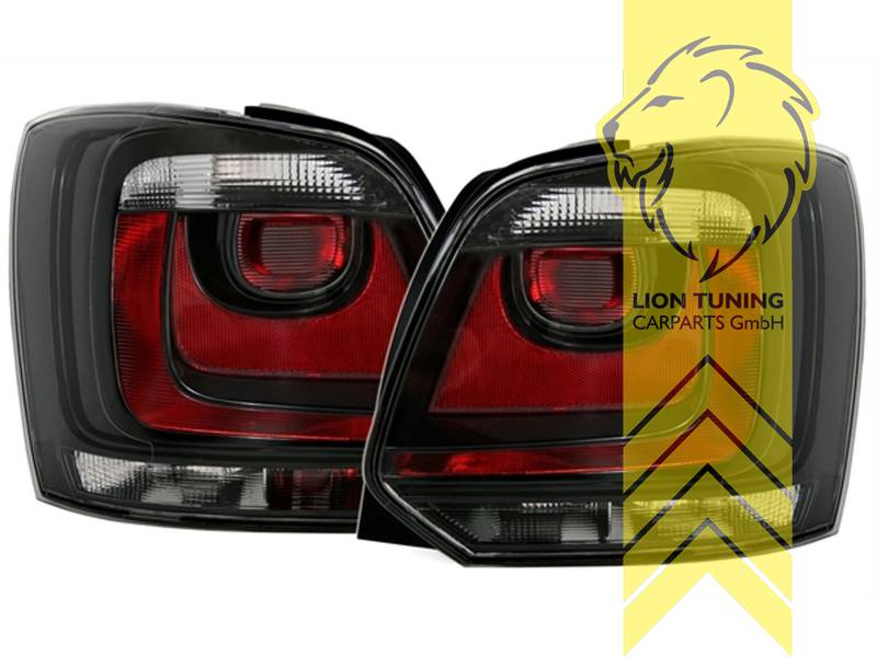 Liontuning - Tuningartikel für Ihr Auto  Lion Tuning Carparts GmbH  Rückleuchten VW Polo 6R rot schwarz