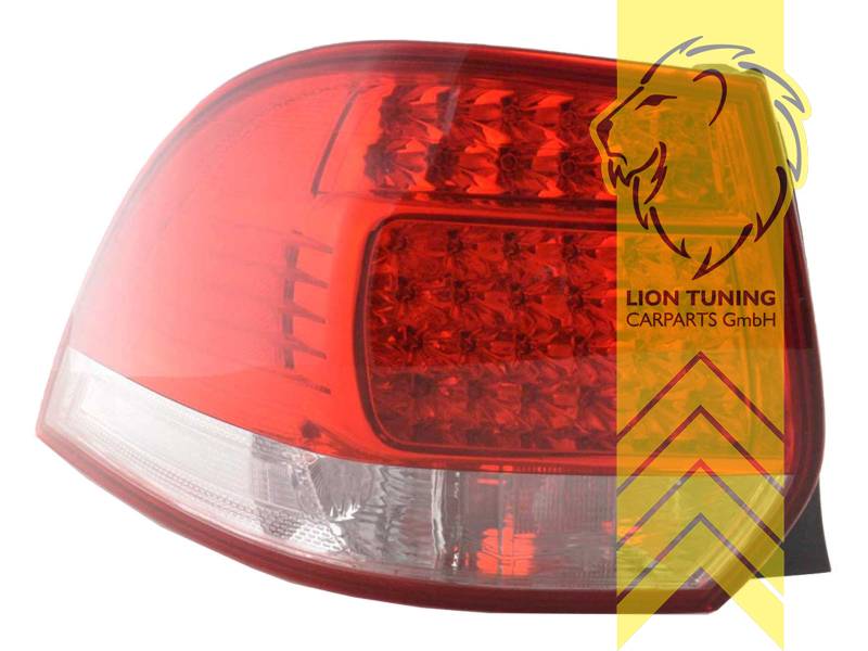 Liontuning - Tuningartikel für Ihr Auto  Lion Tuning Carparts GmbH LED  Rückleuchten VW Golf 5 6 Variant rot weiss