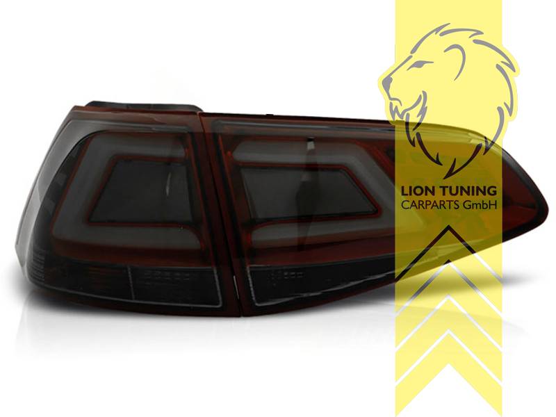 Liontuning - Tuningartikel für Ihr Auto  Lion Tuning Carparts GmbH LED  Rückleuchten VW Golf 7 rot smoke