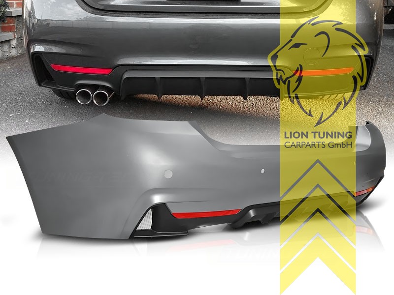 links, Ersatzteile von äquivalenter Qualität für die Besitzer des Fahrzeugs (entspr. EU-Verordnung 46/2010), PP Kunststoff, grundiert, für Fahrzeuge mit PDC, Eintragungsfrei / mit ABE