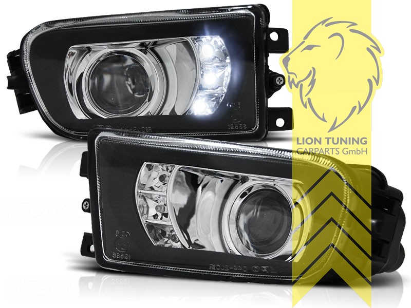 Halogen, schwarz, nur passend für Fahrzeuge mit Standard Stoßstange, Eintragungsfrei / mit E-Prüfzeichen