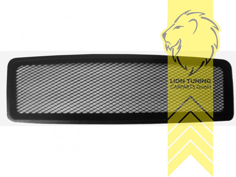 ohne Emblemaufnahme, schwarz matt, ABS Kunststoff, Eintragungsfrei / keine Eintragung nötig