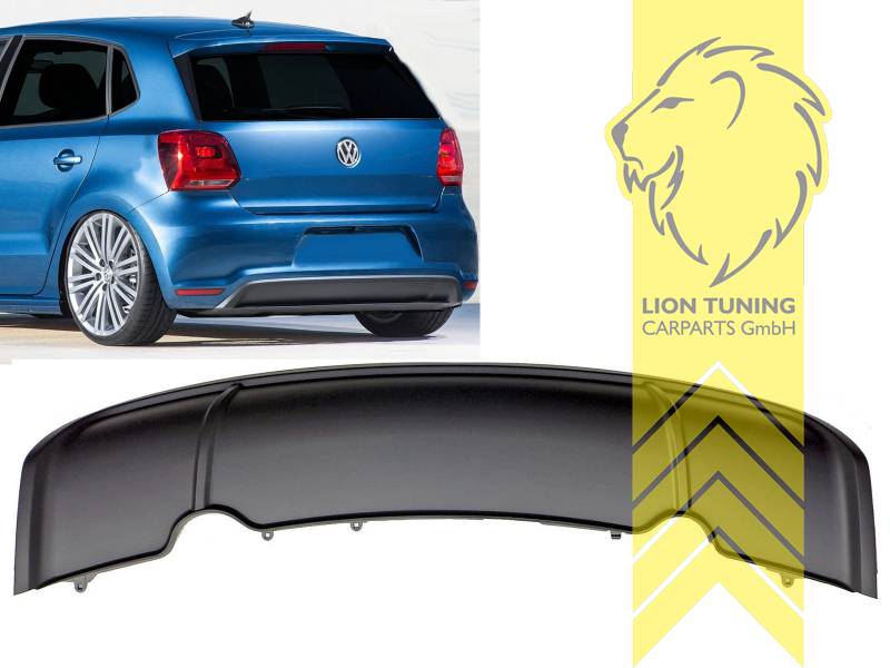 Liontuning - Tuningartikel für Ihr Auto  Lion Tuning Carparts GmbH  Heckansatz Heckspoiler Diffusor VW Polo 6R R-Line Optik