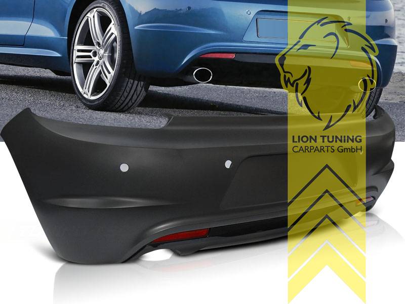 Liontuning - Tuningartikel für Ihr Auto  Heckstoßstange Heckschürze für VW  Polo 6R und 6C auch für GTI Sport Optik