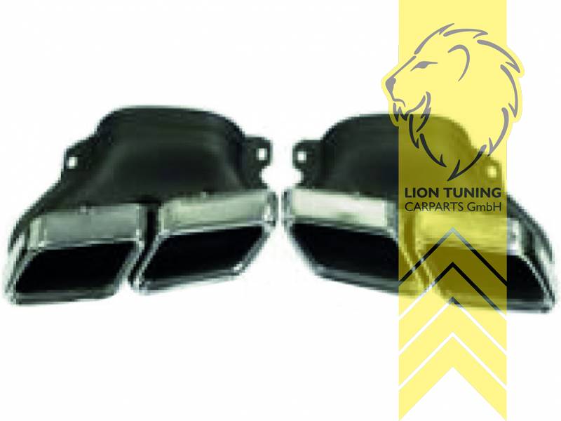 Liontuning - Tuningartikel für Ihr Auto  Lion Tuning Carparts GmbH  Edelstahl Endrohre Auspuff Blende Auspuffblenden für Mercedes Benz W205 C- Klasse