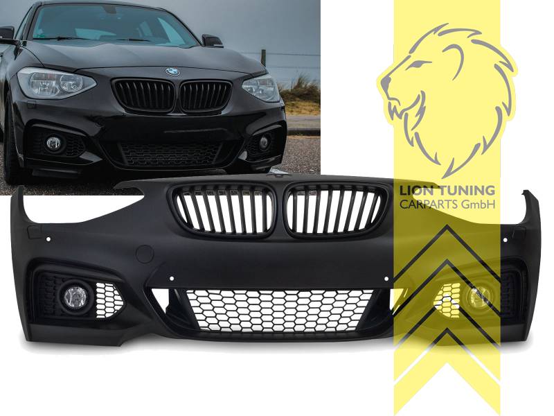 Liontuning - Tuningartikel für Ihr Auto  Lion Tuning Carparts GmbH  Stoßstange BMW 1er F20 F21 M235i Optik M-Paket Optik schwarz für PDC