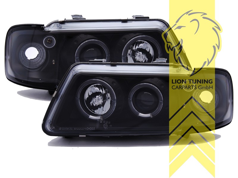 Liontuning - Tuningartikel für Ihr Auto  Lion Tuning Carparts GmbH Angel  Eyes Scheinwerfer Audi A3 8L schwarz