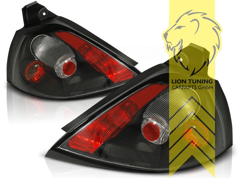 Halogen, schwarz, passend für 3-Türer und 5-Türer, Blinkerbirnen BAU15S, Eintragungsfrei / mit E-Prüfzeichen