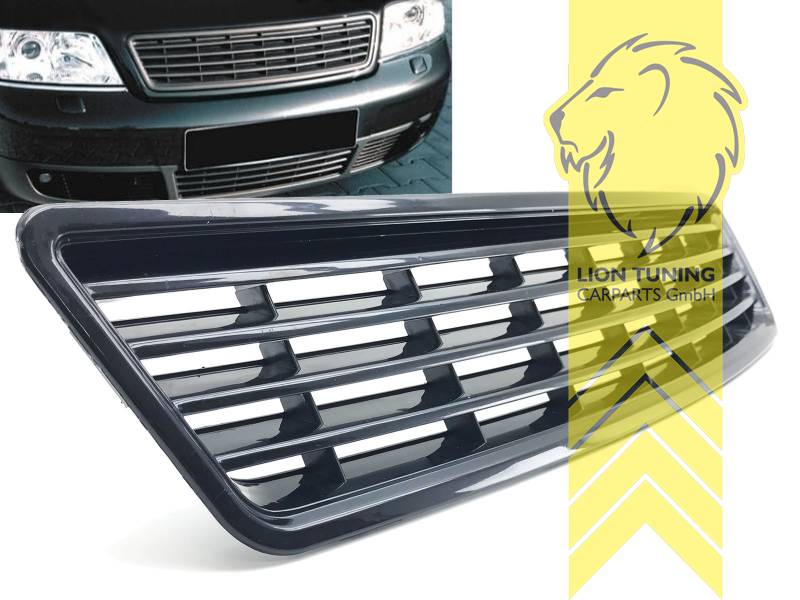 ohne Emblemaufnahme, schwarz matt, ABS Kunststoff, Eintragungsfrei / keine Eintragung nötig