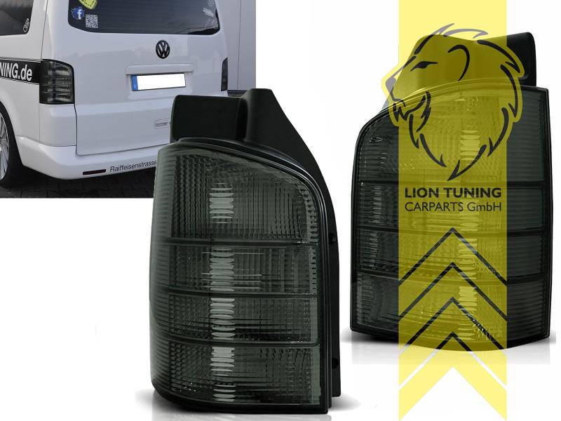 Liontuning - Tuningartikel für Ihr Auto  Lion Tuning Carparts GmbH LED Rückleuchten  VW T5 Bus Facelift Multivan Caravelle Transporter smoke