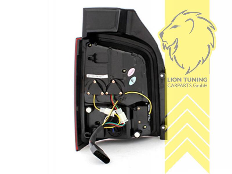 Liontuning - Tuningartikel für Ihr Auto  Lion Tuning Carparts GmbH LED  Rückleuchten VW T5 Bus Facelift Multivan Caravelle Transporter rot smoke
