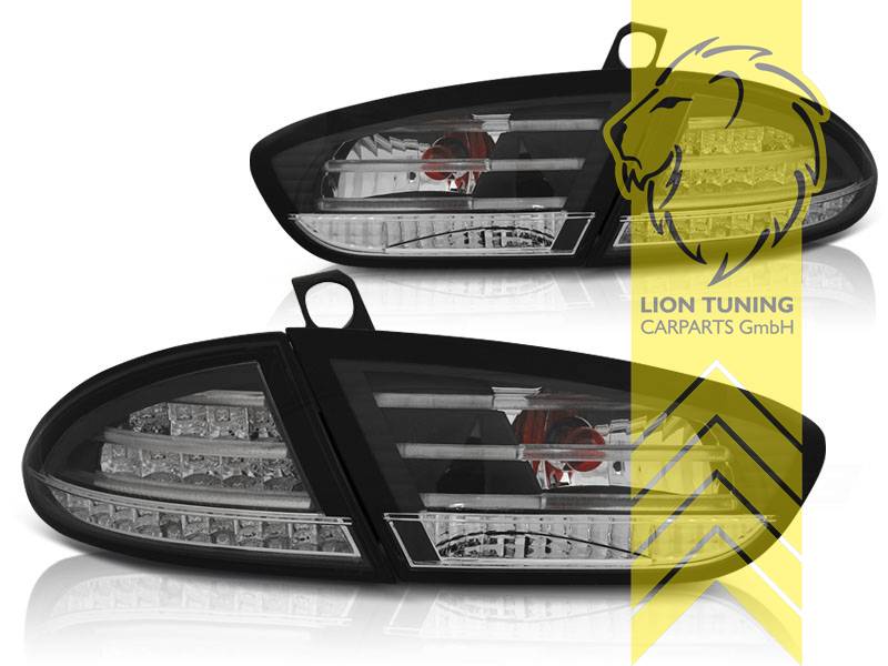LED Rückleuchten Seat Leon III 3 5F 12-20 schwarz/rauch mit dynamischem  Blinker für Original-LED - litec innovations